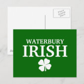 Trotse WATERBURY IRISH! st Patrick's day Briefkaart (Voorkant / Achterkant)