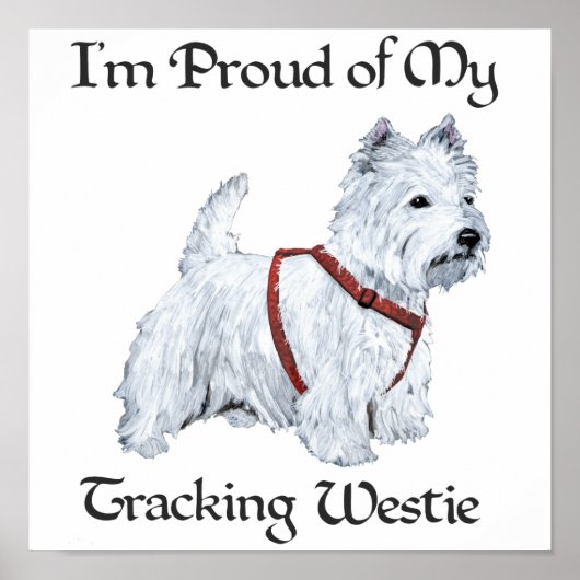 Trotse Westie volgers Poster (Voorkant)