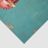 Trotse witte kip ontkoppeling tissuepapier (Detail)