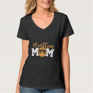 Trotse worstelmoeder worstelaar mama grappige Moed T-shirt