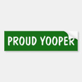 Trotse Yooper Bumpersticker (Voorkant)