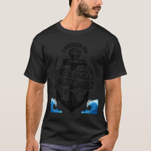 Trotse Zeeman Kapitein Echtgenoot Papa Vader Anker T-shirt