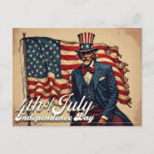 Trotse ziel van 4 juli feestdagenkaart (Voorkant)