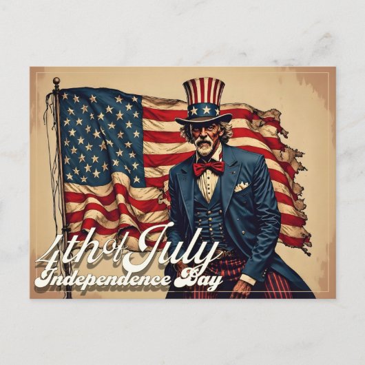 Trotse ziel van 4 juli feestdagenkaart (Voorkant)