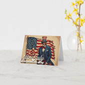 Trotse ziel van 4 juli kaart (Gele Bloem)