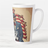Trotse ziel van 4 juli latte mok (Rechts)