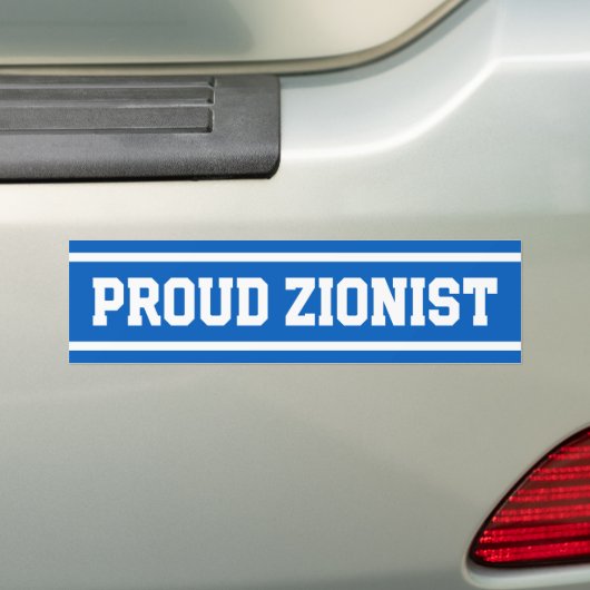 Trotse zionistische pro-Israël Bumpersticker (Op auto)