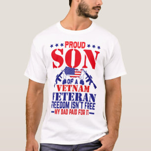 Trotse zoon Amerikaanse leger Vietnam Veteran USA T-shirt