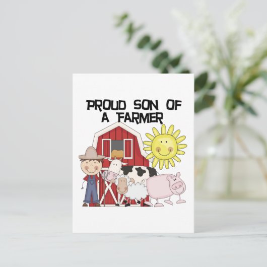 Trotse Zoon van de T-shirts en de Giften van een Briefkaart (Staand voorkant)