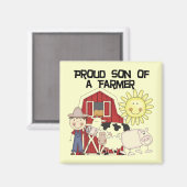 Trotse Zoon van de T-shirts en de Giften van een L Magneet (Voorkant / Achterkant)