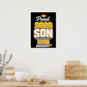 Trotse zoon van een afgestudeerde van de klas van poster (Keuken)