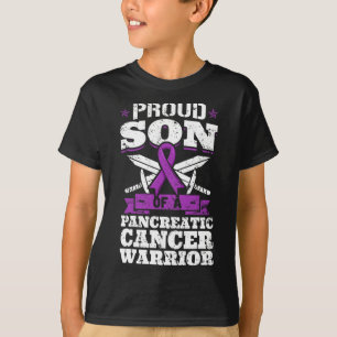 Trotse zoon van een alvleesklier kankerstrijder be t-shirt