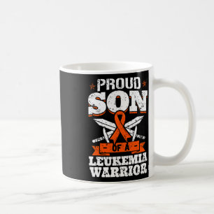 Trotse zoon van een leukemie warrior kind bewustzi koffiemok