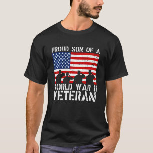 Trotse Zoon Van Een Oorlogsveteraan Uit De Tweede T-shirt