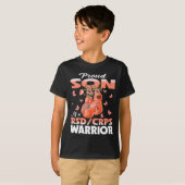 Trotse zoon van een RSD CRPS Warrior Awareness Box T-shirt (Voorkant volledig)