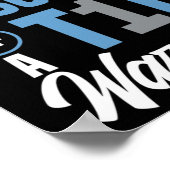 Trotse zoon van een T1D Warrior Diabetes Awareness Poster (Hoek)