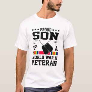 Trotse zoon van veteraan Tweede Wereldoorlog T-shirt