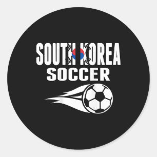 Trotse Zuid-Korea Voetbalfans Truit Steun Zuid-Kor Ronde Sticker