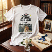 Trotse Zus van de Afgestudeerde Aangepaste Foto Ja T-shirt