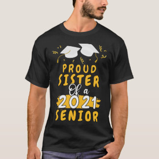 Trotse zus van een 2021 senior shirt grappig afstu