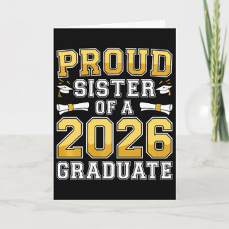 Trotse Zus Van Een 2026 Afgestudeerde T-shirt Cl 2 Kaart