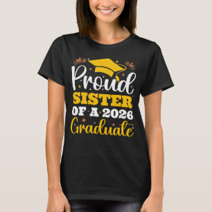 Trotse Zus Van Een 2026 Gepersonaliseerde Afstuder T-shirt