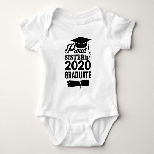 Trotse Zus Van Een Afgestudeerde In 2020 Romper (Voorkant)