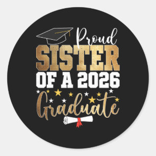 Trotse Zus Van Een Afgestudeerde Zuster In 2026 Af Ronde Sticker