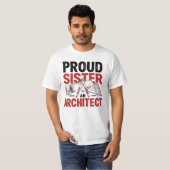 Trotse Zus van een Architect T-shirt (Voorkant volledig)