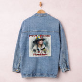 Trotse zus van een brandweerman aarzeling denim jacket (Hangar)