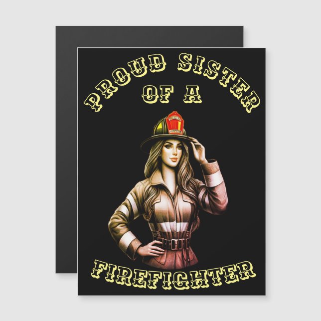 Trotse zus van een brandweerman hi tech (Voorkant / Achterkant)