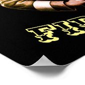 Trotse zus van een brandweerman hi tech poster (Hoek)