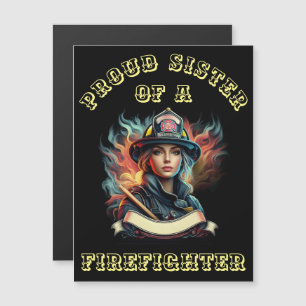 Trotse zus van een brandweerman verbeelding W