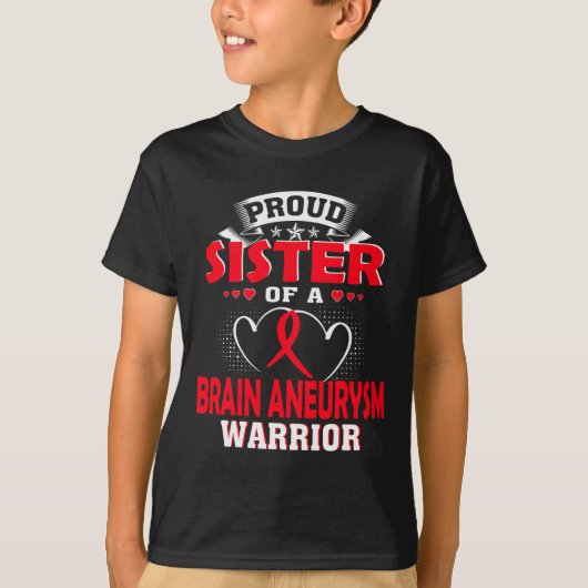 TROTSE ZUS VAN EEN BREIN ANEURYSMA WARRIOR T-SHIRT (Voorkant)