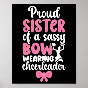 Trotse Zus Van Een Cheerleader Zus Cheer Zus Poster