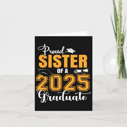 Trotse zus van een CL van 2025 Afstuderen Afstuder Kaart (Voorkant)