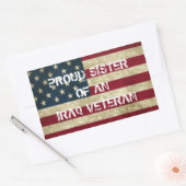 Trotse zus van een Iraks veteraan Sticker (Envelop)