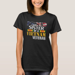 Trotse zus van een Vietnamveteraan voor Veteranend T-shirt