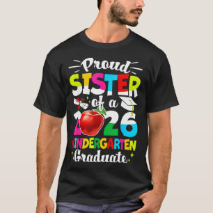 Trotse zus van eindexamenklas 2026 kinderen  t-shirt