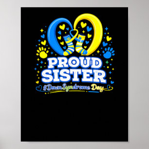 Trotse zus wereld downsyndroom bewustzijnsdag  poster