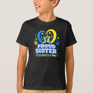 Trotse zus wereld downsyndroom bewustzijnsdag t-shirt