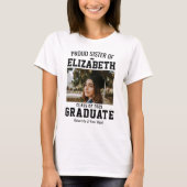 Trotse zusterklas van 2025 Afstuderen Ouder Custom T-shirt (Voorkant)