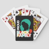 Trotse Zwarte Familie Black History Month  Pokerkaarten (Achterkant)