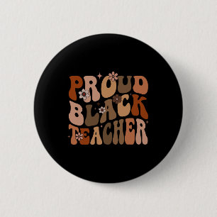 Trotse Zwarte Leraar Magie Afrikaanse Geschiedenis Ronde Button 5,7 Cm