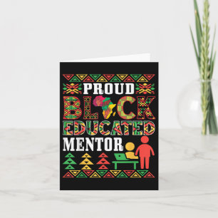 Trotse zwarte opgeleide mentor American African Pr Kaart