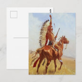 “Trotser” Westerse kunst van Frederic Remington Briefkaart (Voorkant / Achterkant)