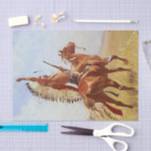 “Trotser” Westerse kunst van Frederic Remington Tissuepapier (Craft)