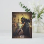 Trotsering bij de deur van de dood - Joi Briefkaart (Staand voorkant)