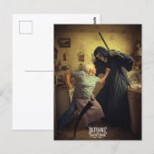 Trotsering bij de deur van de dood - Joi Briefkaart (Voorkant / Achterkant)