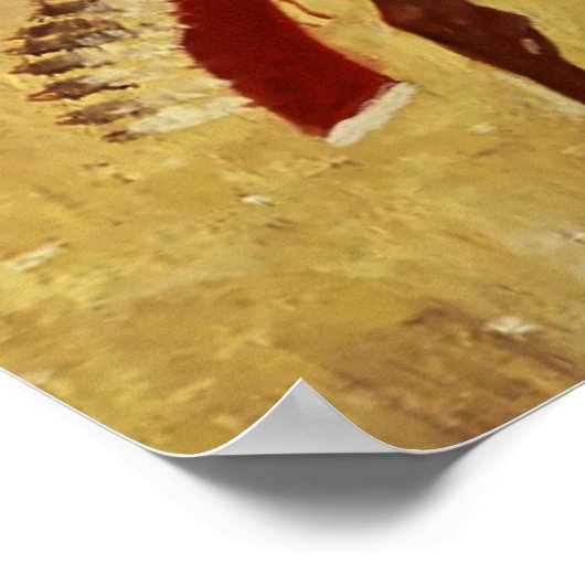 “Trotsering” Westerse kunst van Frederic Remington Poster (Hoek)